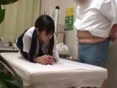 Japanese schoolgirl (eighteen+) drilled during medicinal exam