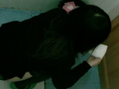 Dethrone toilet asian cooky pissing voyeur video